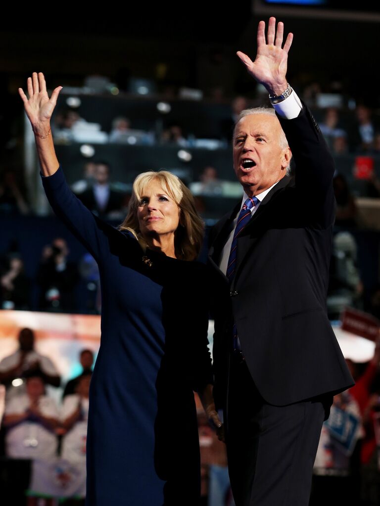 Joe and Jill Biden at the Democratic National Convention