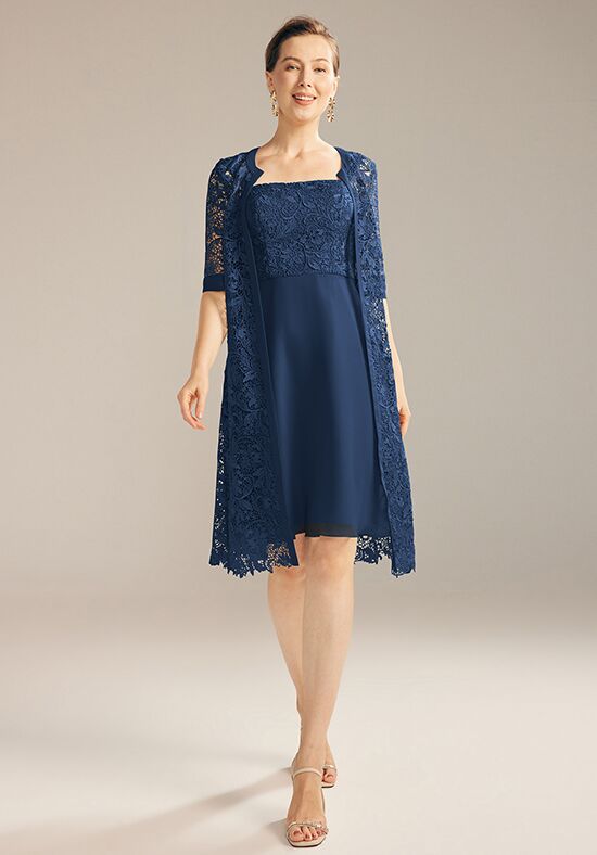 AW Bridal AW Sheila Dress Blue Mother Of The Bride Dress - 1