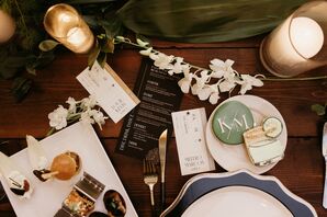 Custom Menu, Desserts, Appetizers and Place Cards Styled Like Airplane Tickets