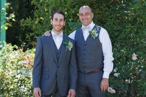 Groomsman in Dark Gray J. Crew Suits