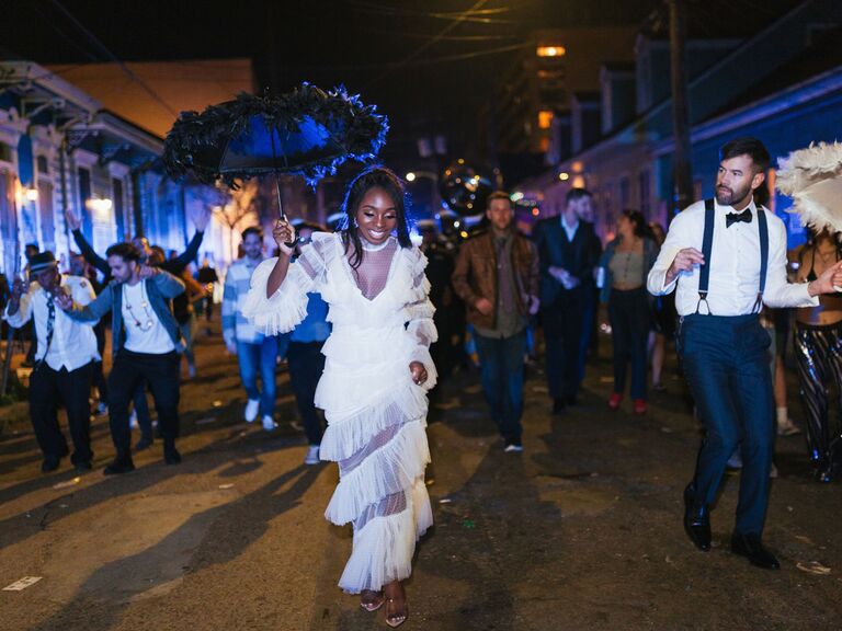 disney themed wedding second line