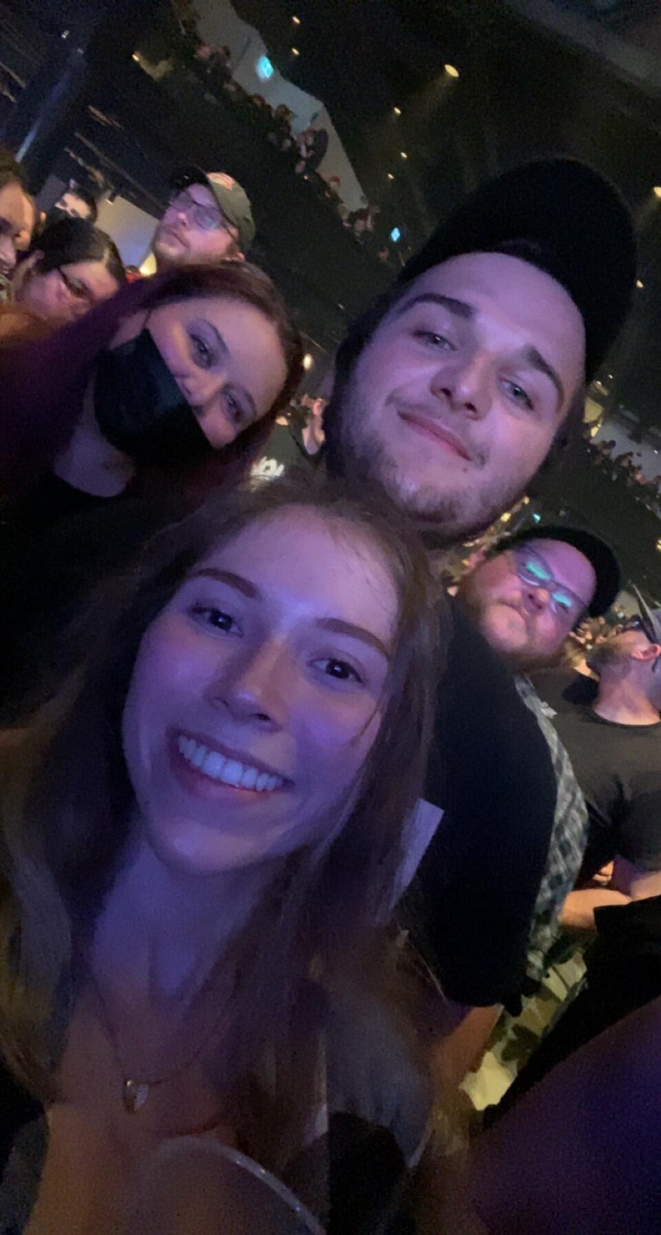 For our 4-year anniversary, we went to our first concert together which we went to see Papa Roach with Ethan’s sister Meghan and her husband Mike.
