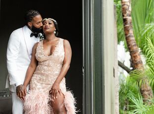 Although LaShonda and Joshua officially tied the knot at the courthouse in 2020, they wanted to celebrate their union with their closest friends and f