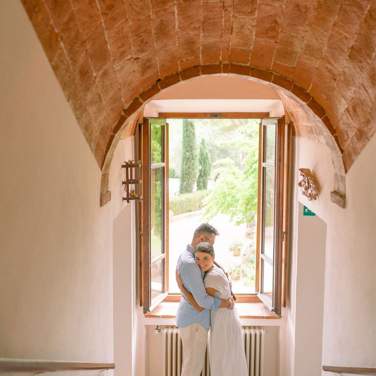 Italian villa wedding engagement photoshoot ideas