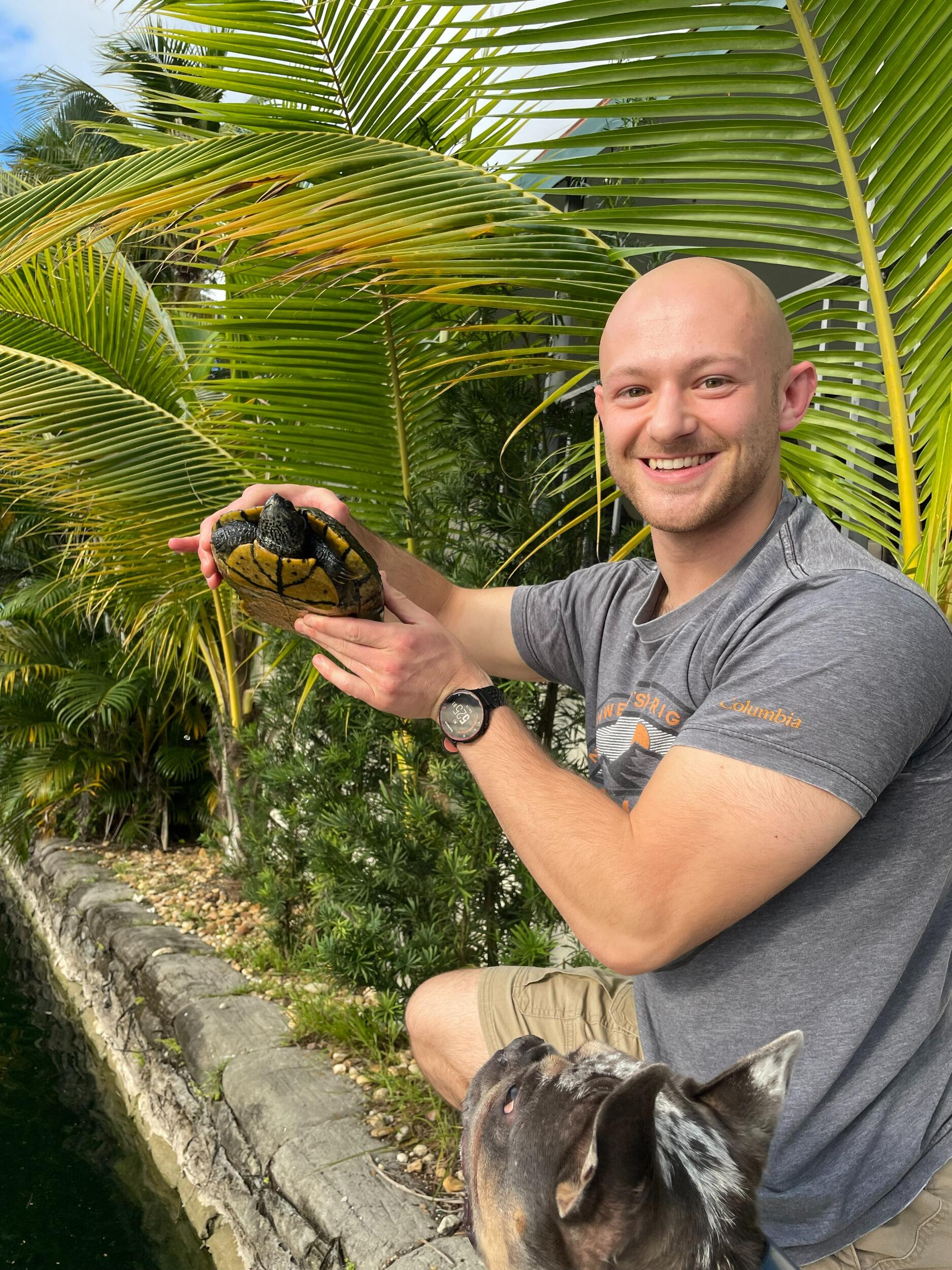 Mike catching turtles in Florida...