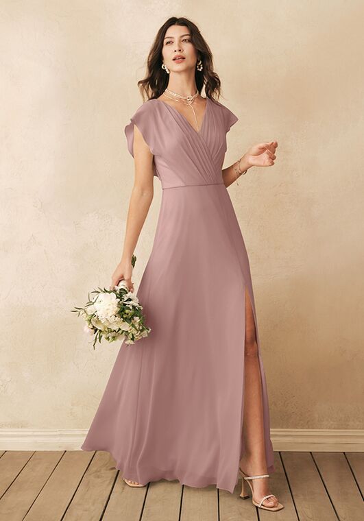 AW Bridal AW Kathy Dress V-Neck Bridesmaid Dress - 6