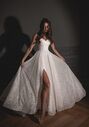 Olivia Bottega Shiny Wedding Dress Bree with a High Front Slit A-Line Wedding Dress - thumbnail - 3