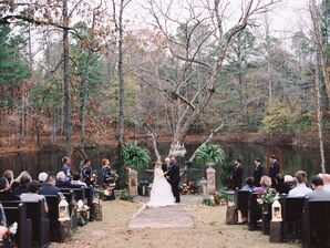 Romantic Autumnal Waterfront Ceremony
