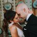 Formal, Modern Bride with Ponytail and Feather Earrings