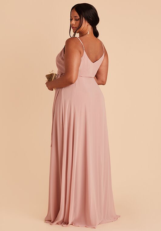 Birdy Grey Cindy Dress in Chiffon Dusty Rose V-Neck Bridesmaid Dress - 5