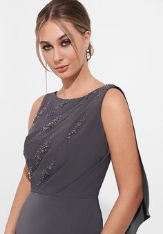Jade Couture Mother of the Bride by Jasmine K278009 Grey Mother Of The Bride Dress