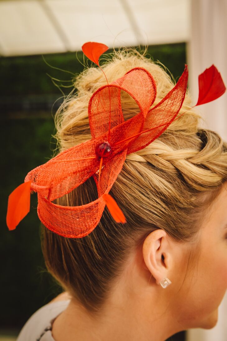 DIY Red Bow Fascinator