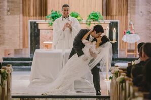 First Kiss at The Immaculate Conception Memorial Chapel