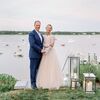 This At-Home Microwedding Blended Cape Cod Tradition with Gatsby-Inspired Art Deco Vibes