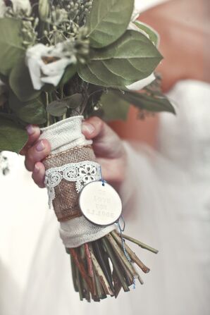 Personalized Bridal Bouquet Charm