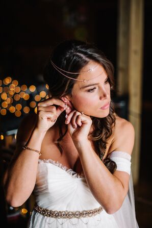 Rose Gold Bohemian Bridal Headband