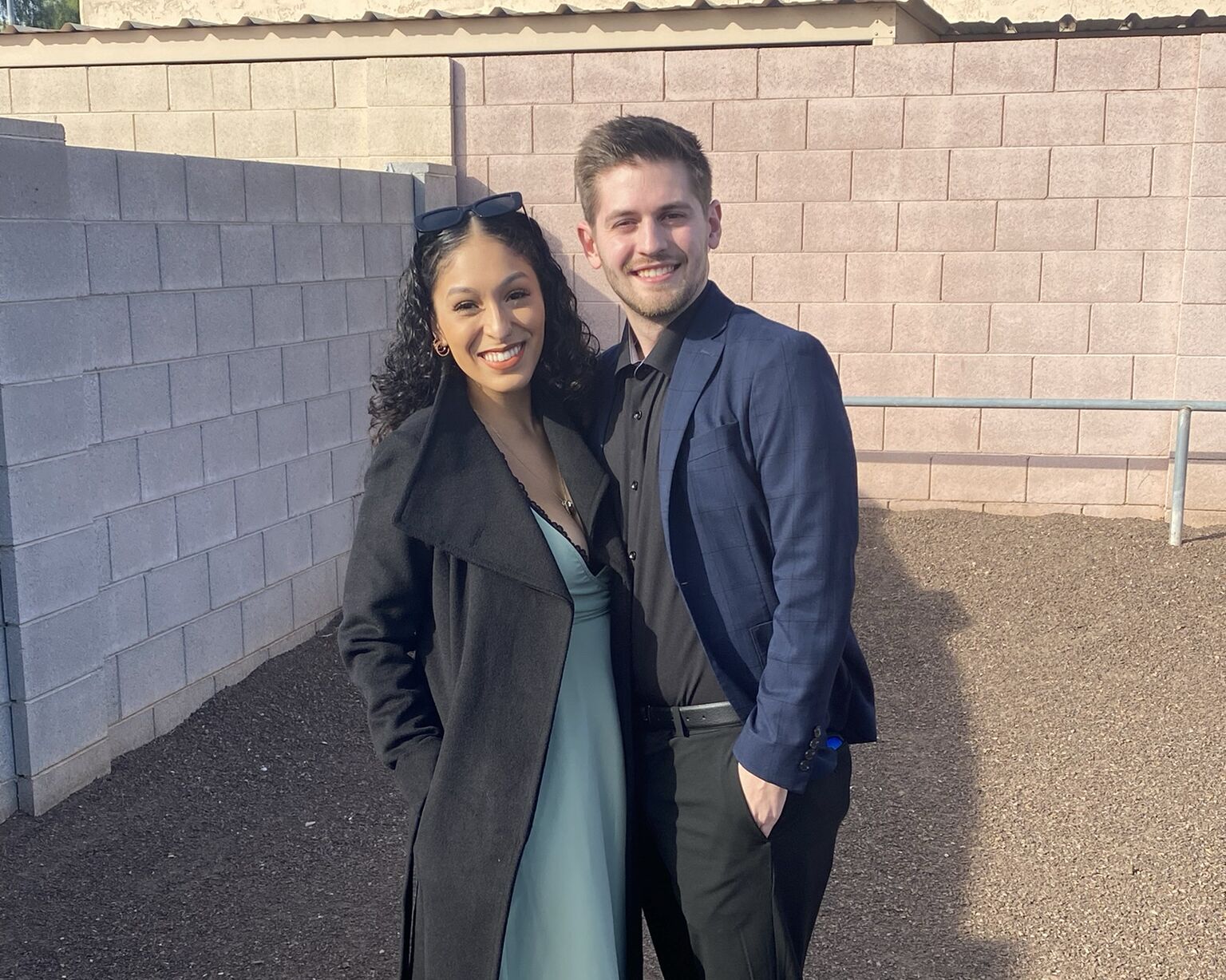 Picture of Giselle and Luke’s first wedding together November 2022