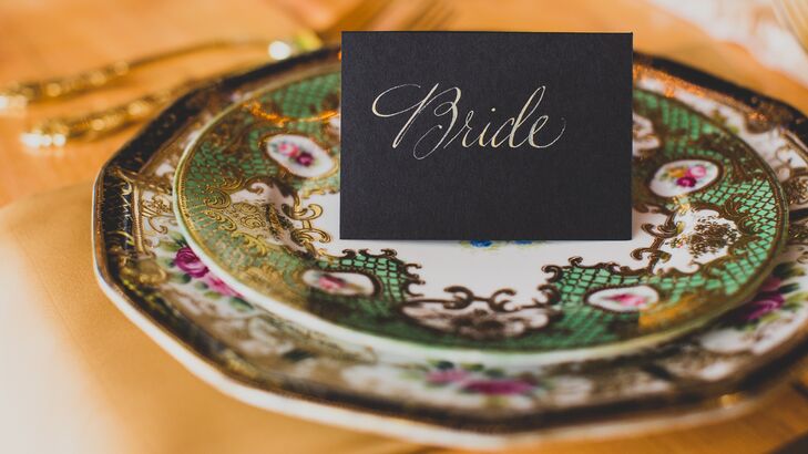 Vintage China Dinnerware and Calligraphed Cards