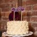 Salted Caramel Frosted Ivory Wedding Cake