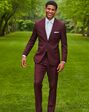BLACKTIE ATHENS Burgundy Wedding Suit Red Tuxedo - thumbnail - 1