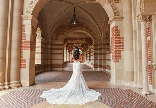 Essense of Australia D3919 Fit-and-Flare Wedding Dress - 5