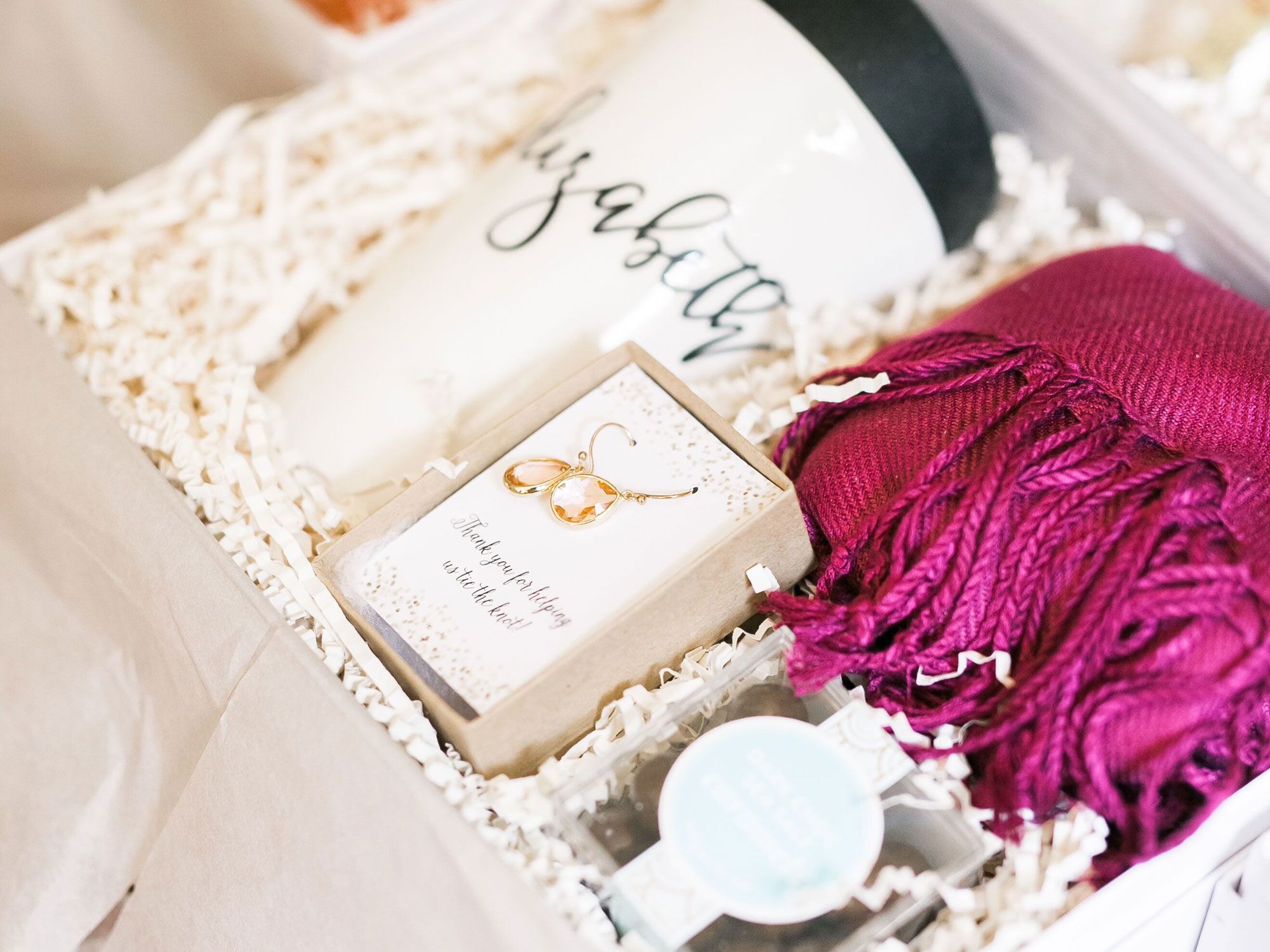 Build a Luxury Bridesmaid Gift Box options include Personalized Robe, Wine  Cup, Wine Label, Bridal Jewlery, Candle, Compact - Bridesmaid Gifts Boutique