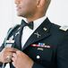 Groom in Military Service Uniform at The Ivory Oak in Wimberley, Texas