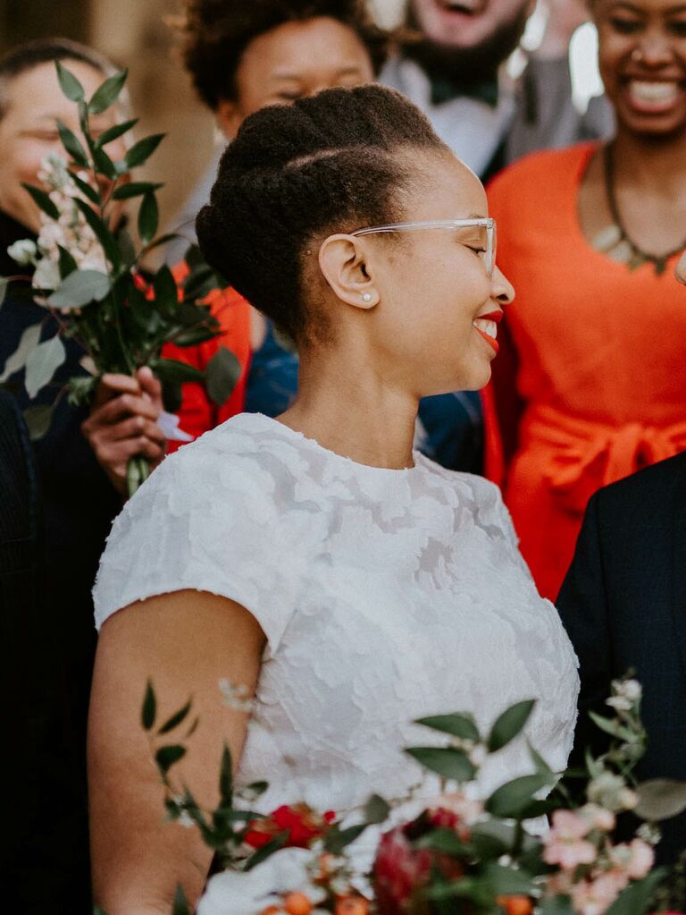 natural wedding hairstyles braided bun