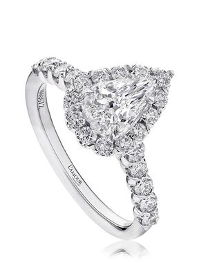 Christopher Designs Classic Pear Cut Engagement Ring