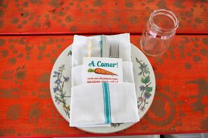 DIY Farm Table Menu Card