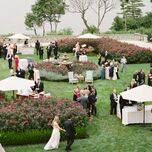 Adults only wedding formal outdoor cocktail hour