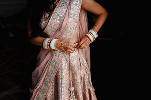 Pink Lengha for Wedding in San Sebastian, Spain