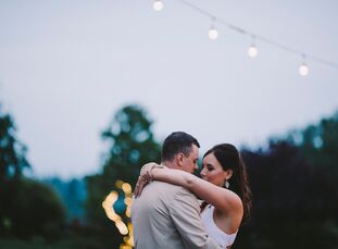 Teala tried for months to catch Branden's eye at work, but eventually he noticed and took her out to dinner. The two dated for five years before he pr