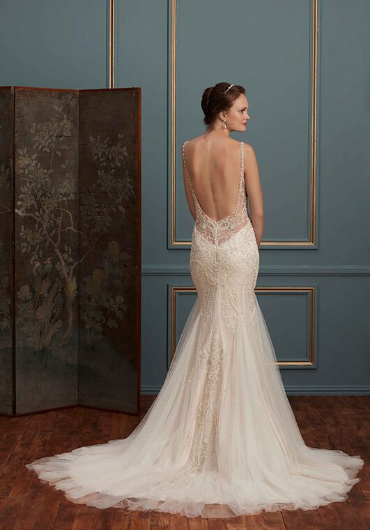 Amaré Couture C113 Evangeline Mermaid Wedding Dress - 2