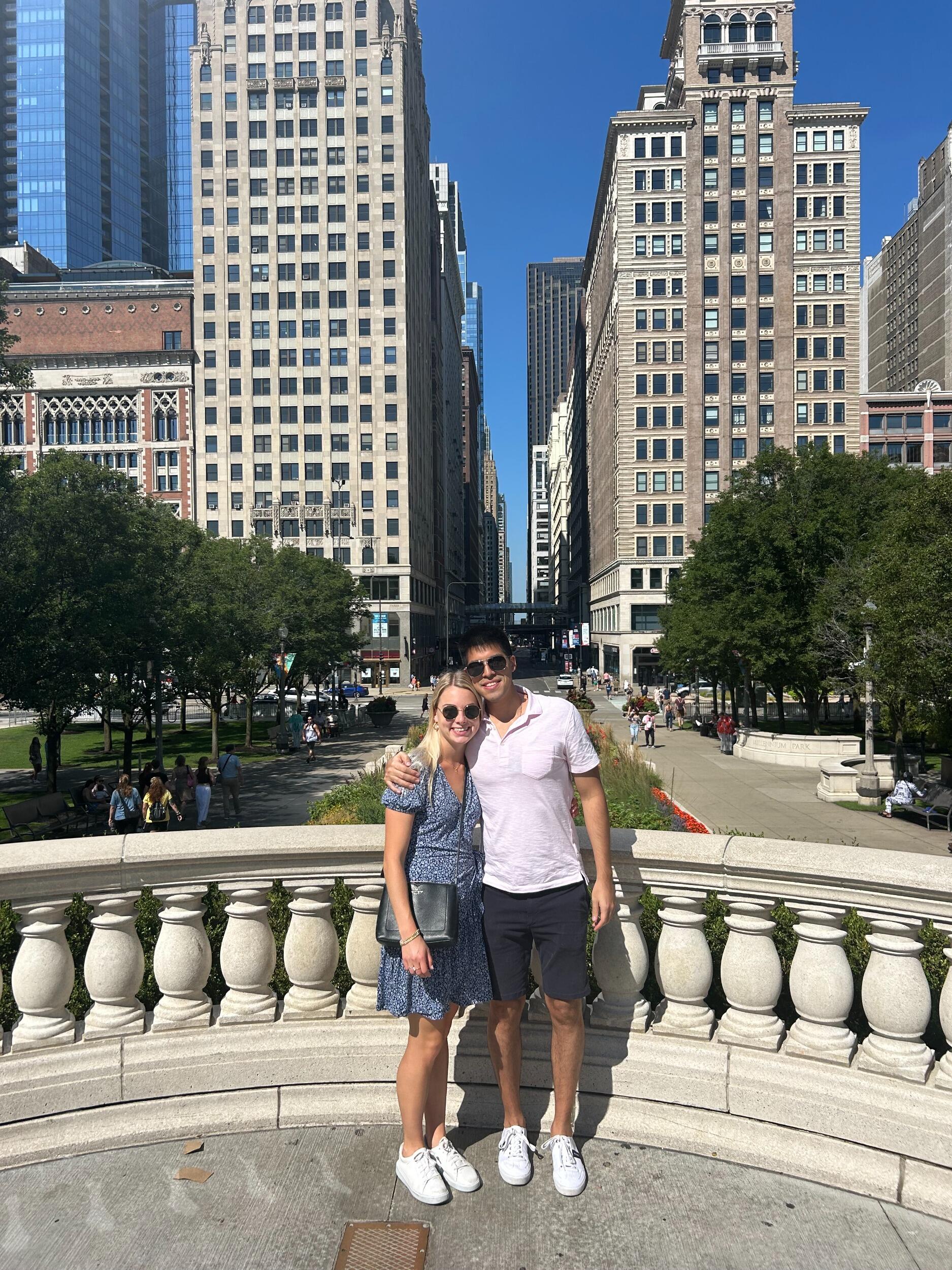 Ellen took Cesar home to Chicago!