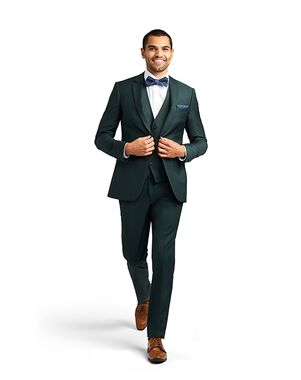 Stitch & Tie Green Stretch Suit Separates Green Tuxedo