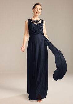 AW Bridal AW Noul Dress Blue Mother Of The Bride Dress