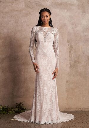 Lillian West 66214 Fit-and-Flare Wedding Dress
