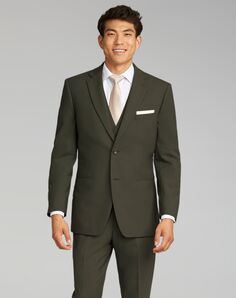 Friar Tux Olive Green Prado Suit Green Tuxedo