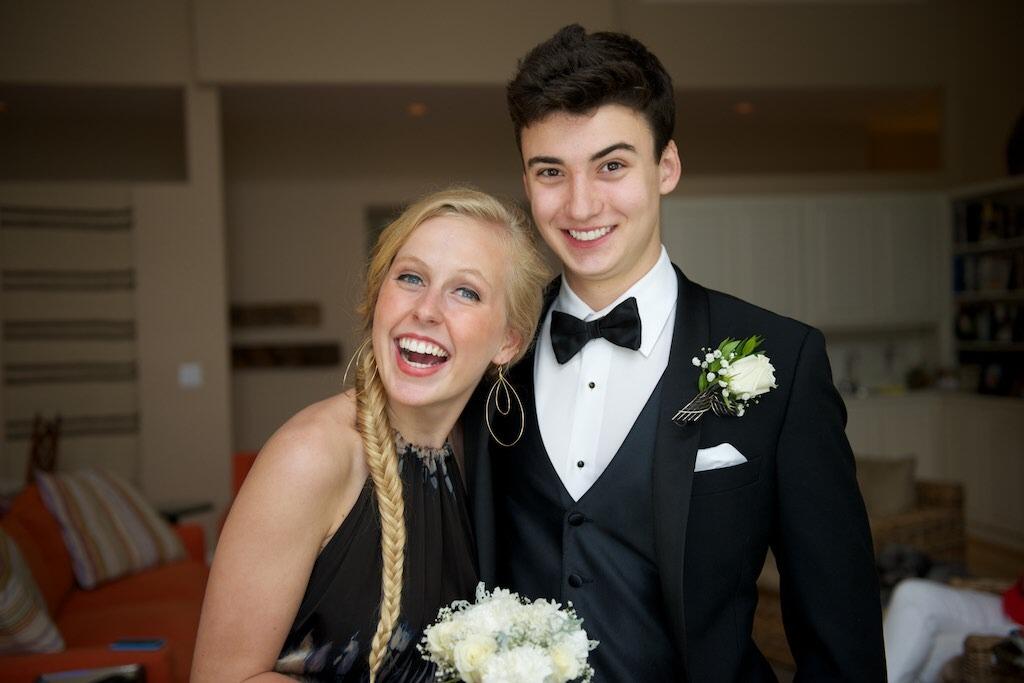 Another prom photo- also conveniently located on your save the date card!