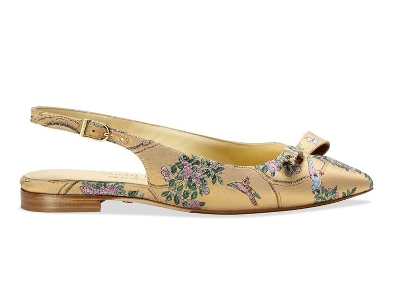 Sarah Flint garden-inspired wedding flats with garden motifs