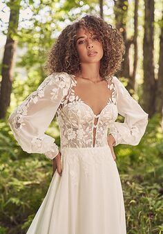 Lillian West 66342 A-Line Wedding Dress