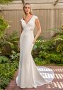 Jasmine Couture Lacey Fit-and-Flare Wedding Dress - thumbnail - 1