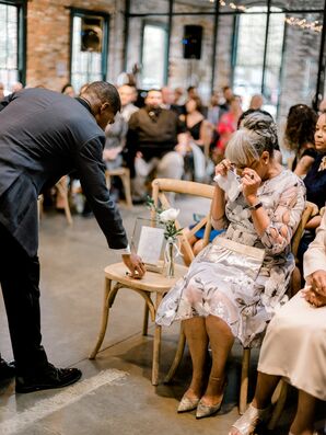 Elegant Remembrance Chair at Ceremony