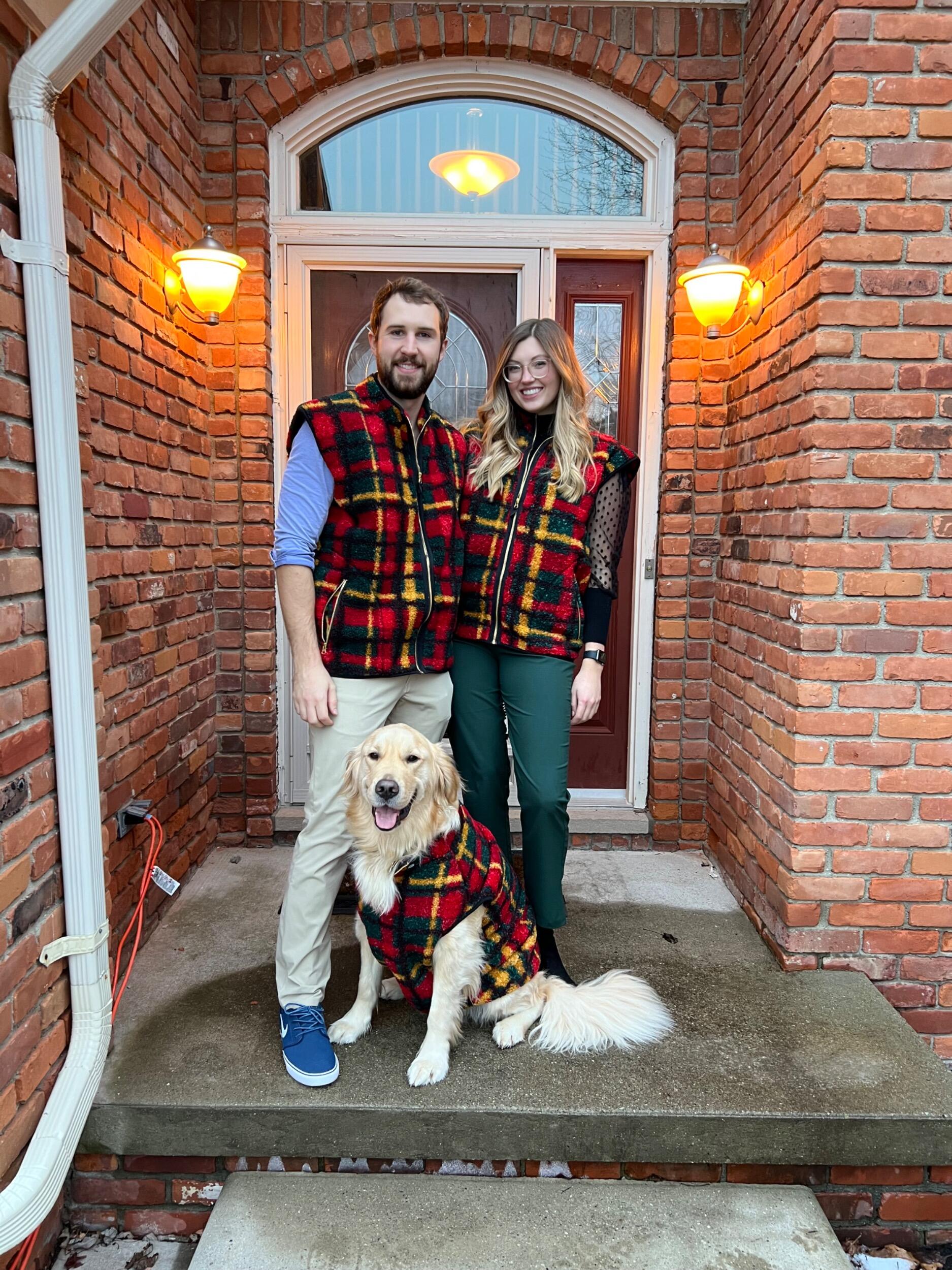 Merry Matching Christmas! This was their last Christmas together before getting engaged. 