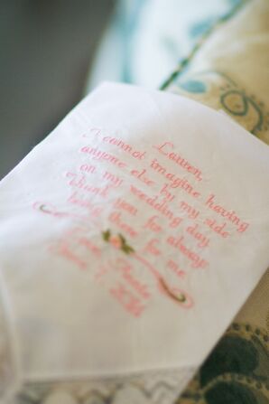 Embroidered Bridesmaid Gift