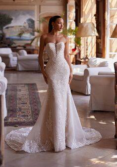 Moonlight Collection J6996 Mermaid and Trumpet Wedding Dress