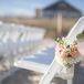Pink Rose and White Stock Aisle Markers