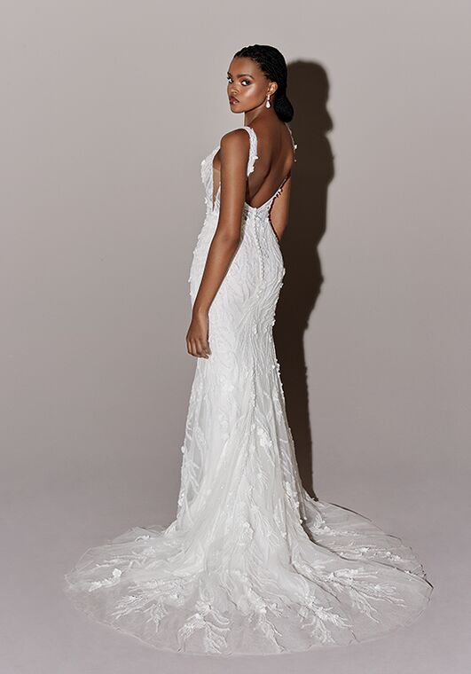 Justin Alexander Signature Euphoria Fit-and-Flare Wedding Dress - 4