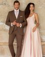 BLACKTIE METRO Cocoa Wedding Suit Brown Tuxedo - thumbnail - 5